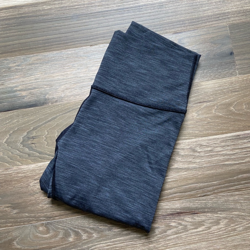25” Wunder Under Lululemon Gray/Black Heathered